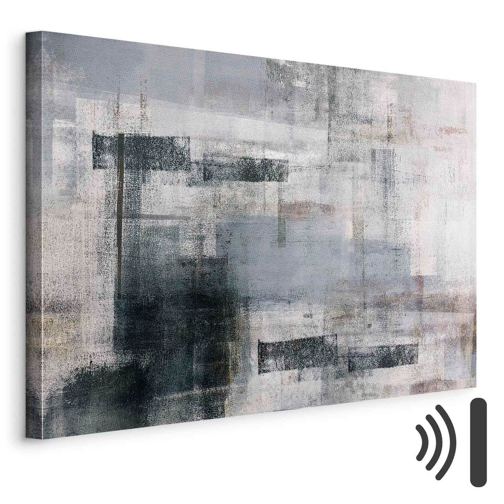 Spring Awakening Abstract Texture Wide Canvas Print