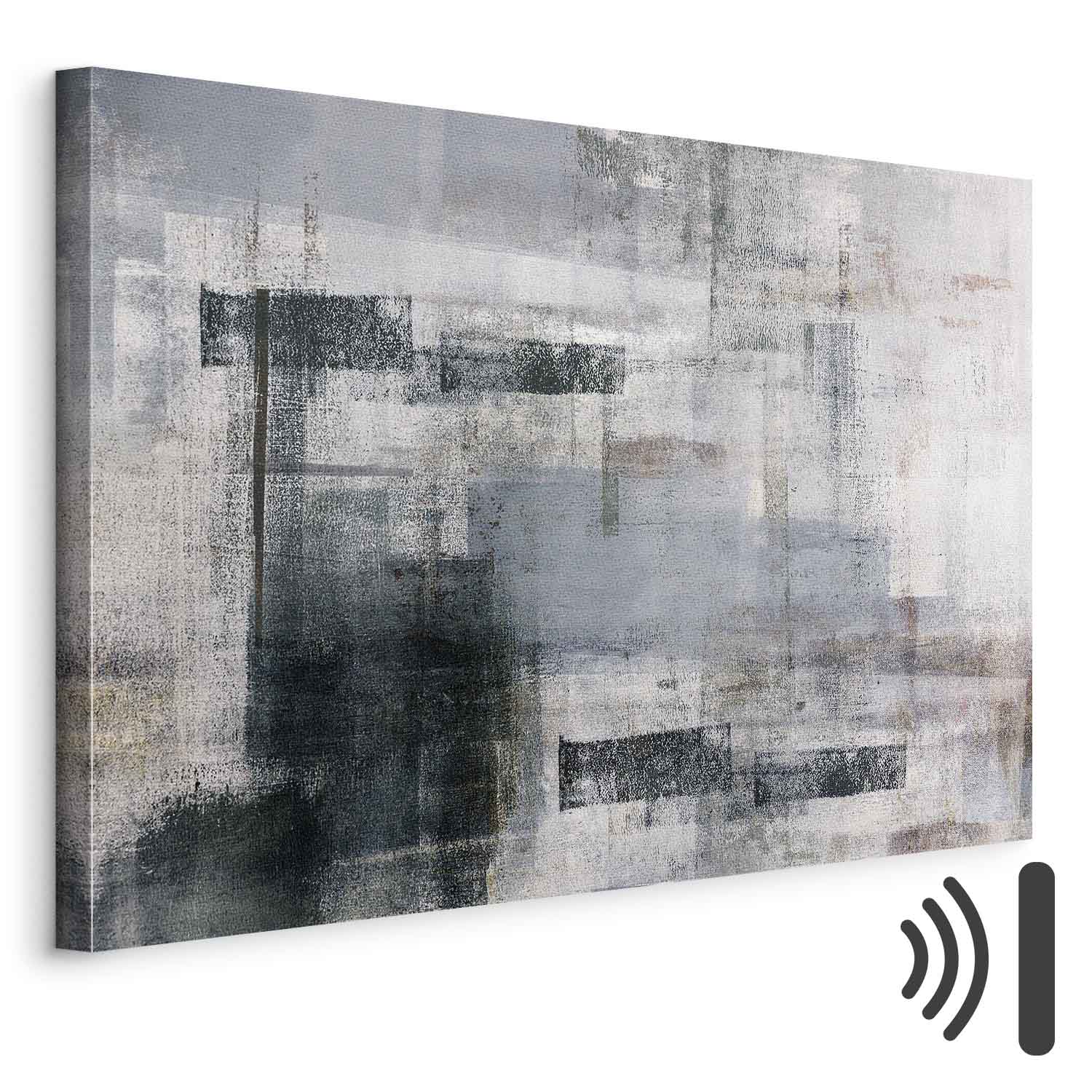 Spring Awakening Abstract Texture Wide Canvas Print