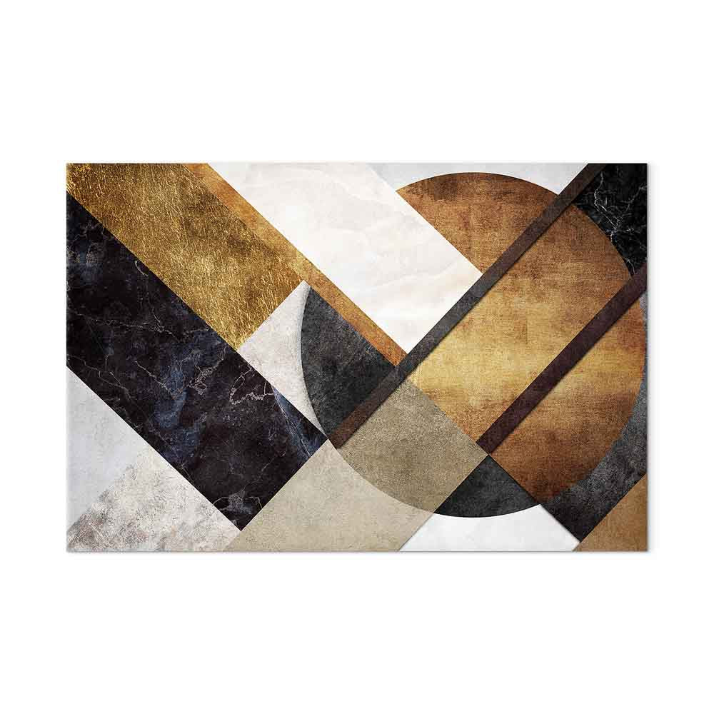 Abstract Geometric Road Texture Canvas Print
