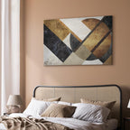 Abstract Geometric Road Texture Canvas Print