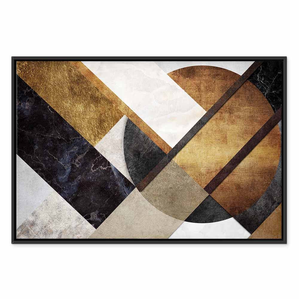 Abstract Geometric Road Texture Canvas Print