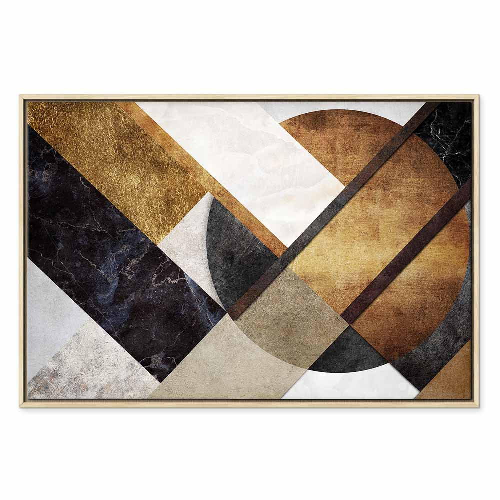 Abstract Geometric Road Texture Canvas Print