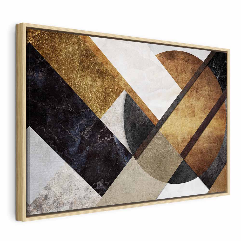 Abstract Geometric Road Texture Canvas Print