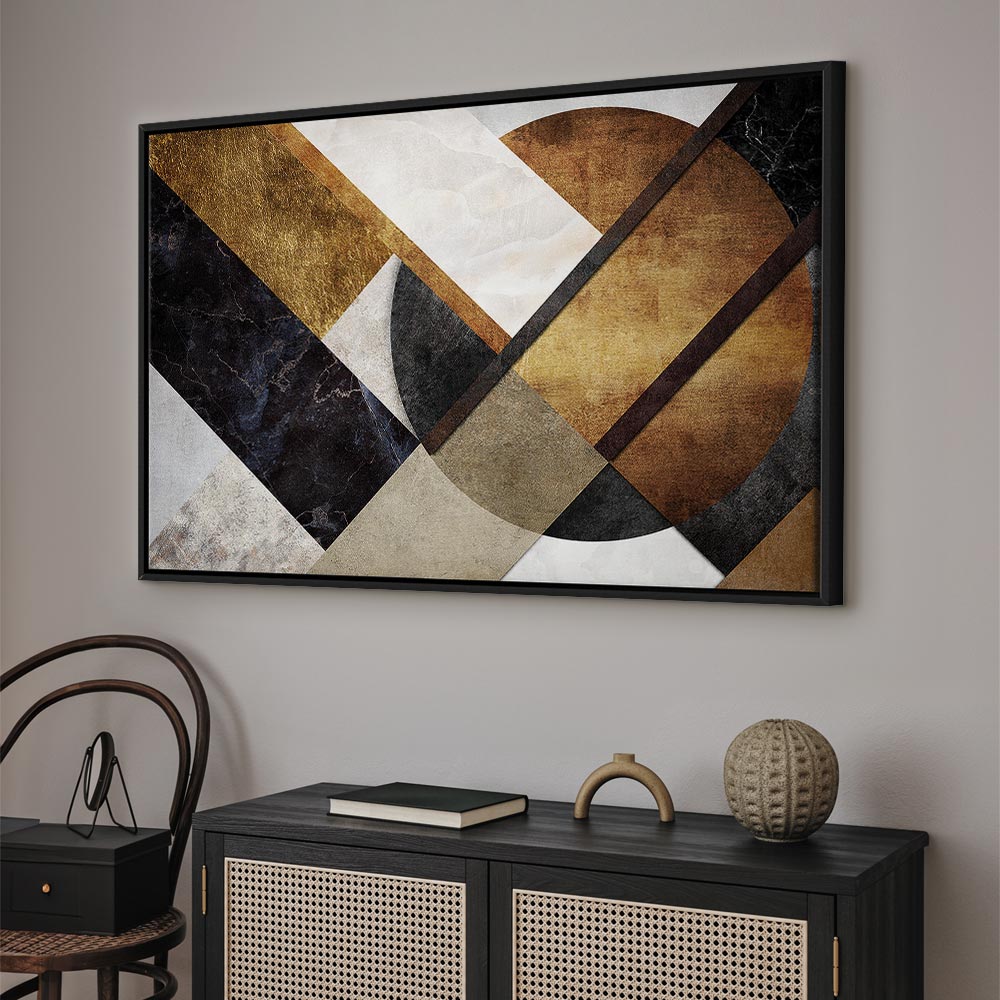 Abstract Geometric Road Texture Canvas Print