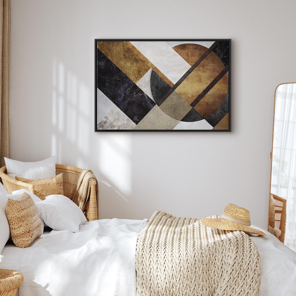 Abstract Geometric Road Texture Canvas Print