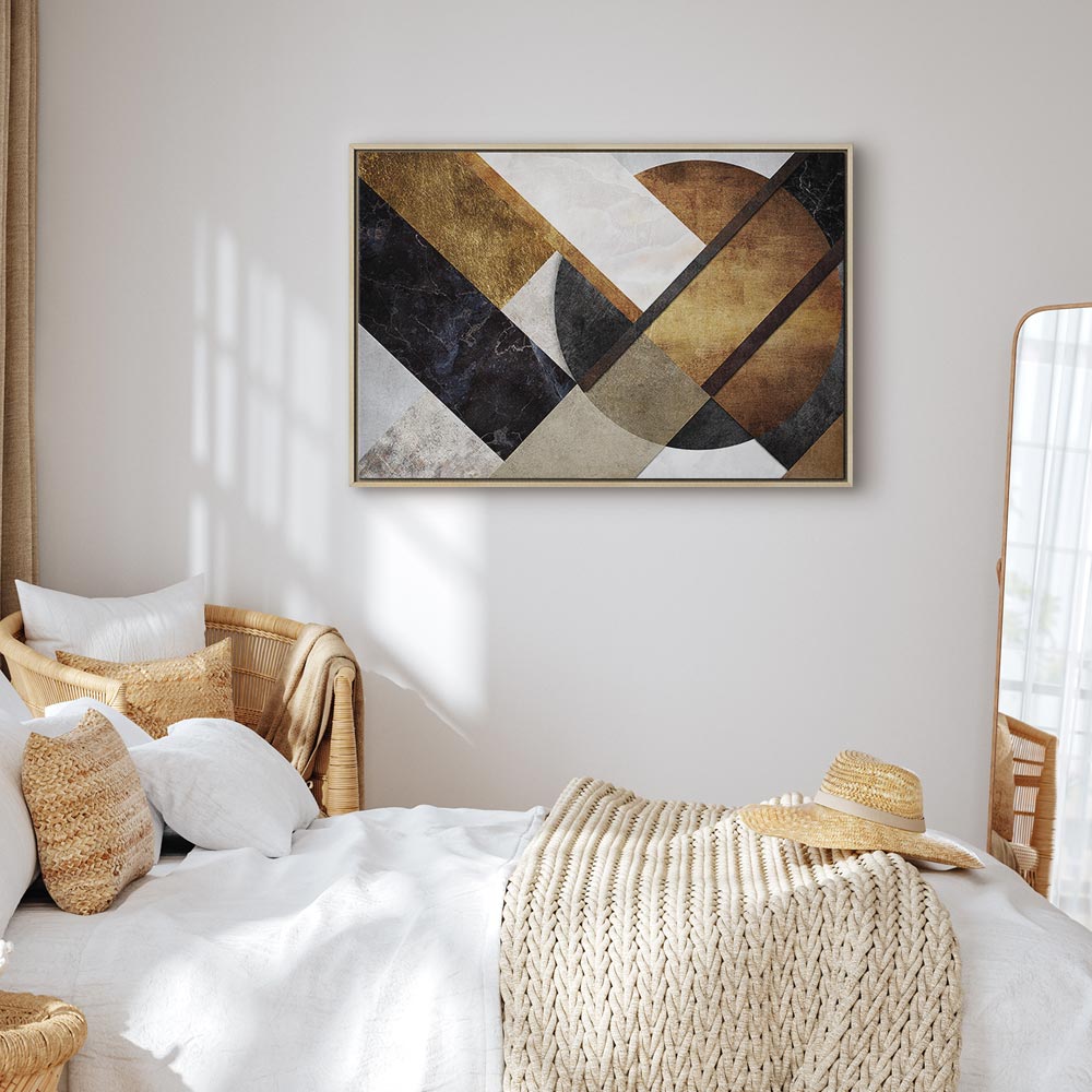 Abstract Geometric Road Texture Canvas Print