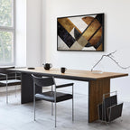 Abstract Geometric Road Texture Canvas Print