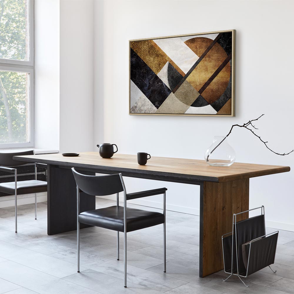 Abstract Geometric Road Texture Canvas Print