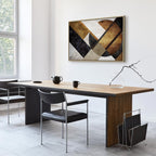 Abstract Geometric Road Texture Canvas Print