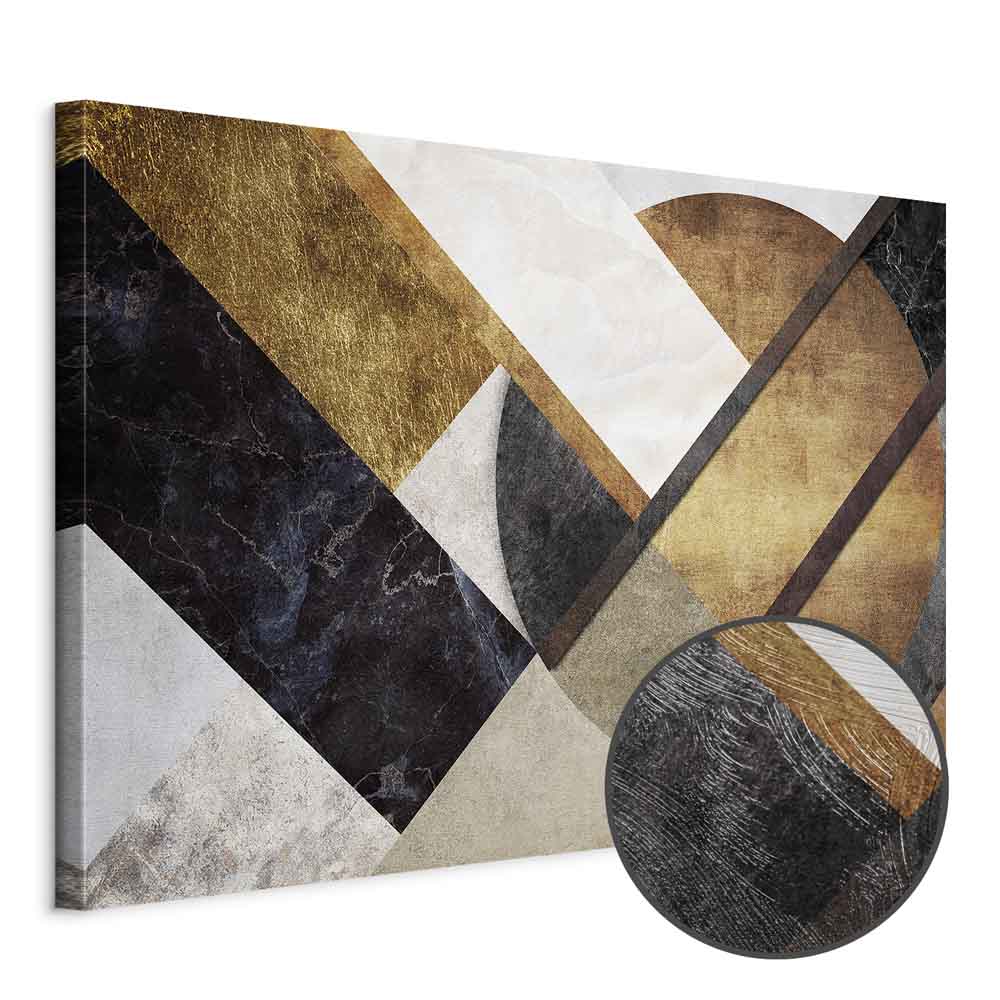 Abstract Geometric Road Texture Canvas Print