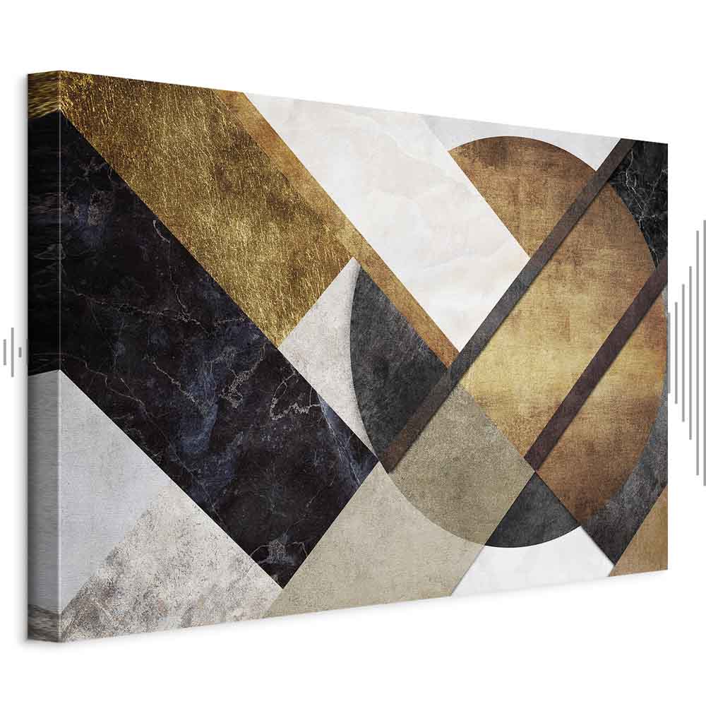 Abstract Geometric Road Texture Canvas Print