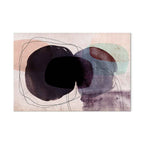 Colorful Watercolour Abstract Wide Canvas Print