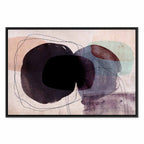 Colorful Watercolour Abstract Wide Canvas Print