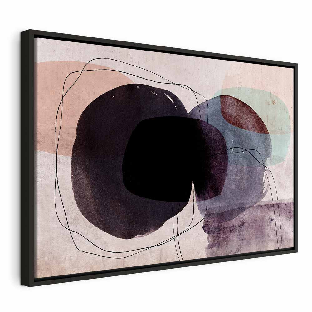 Colorful Watercolour Abstract Wide Canvas Print