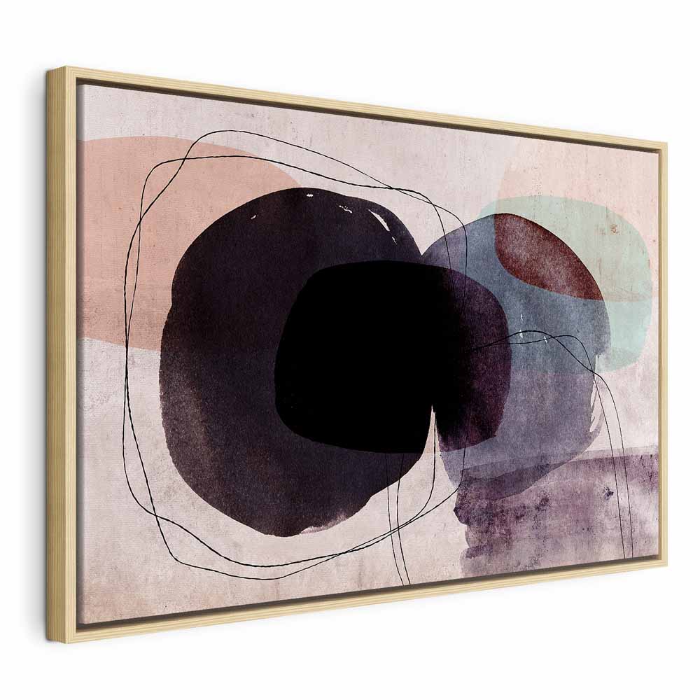 Colorful Watercolour Abstract Wide Canvas Print