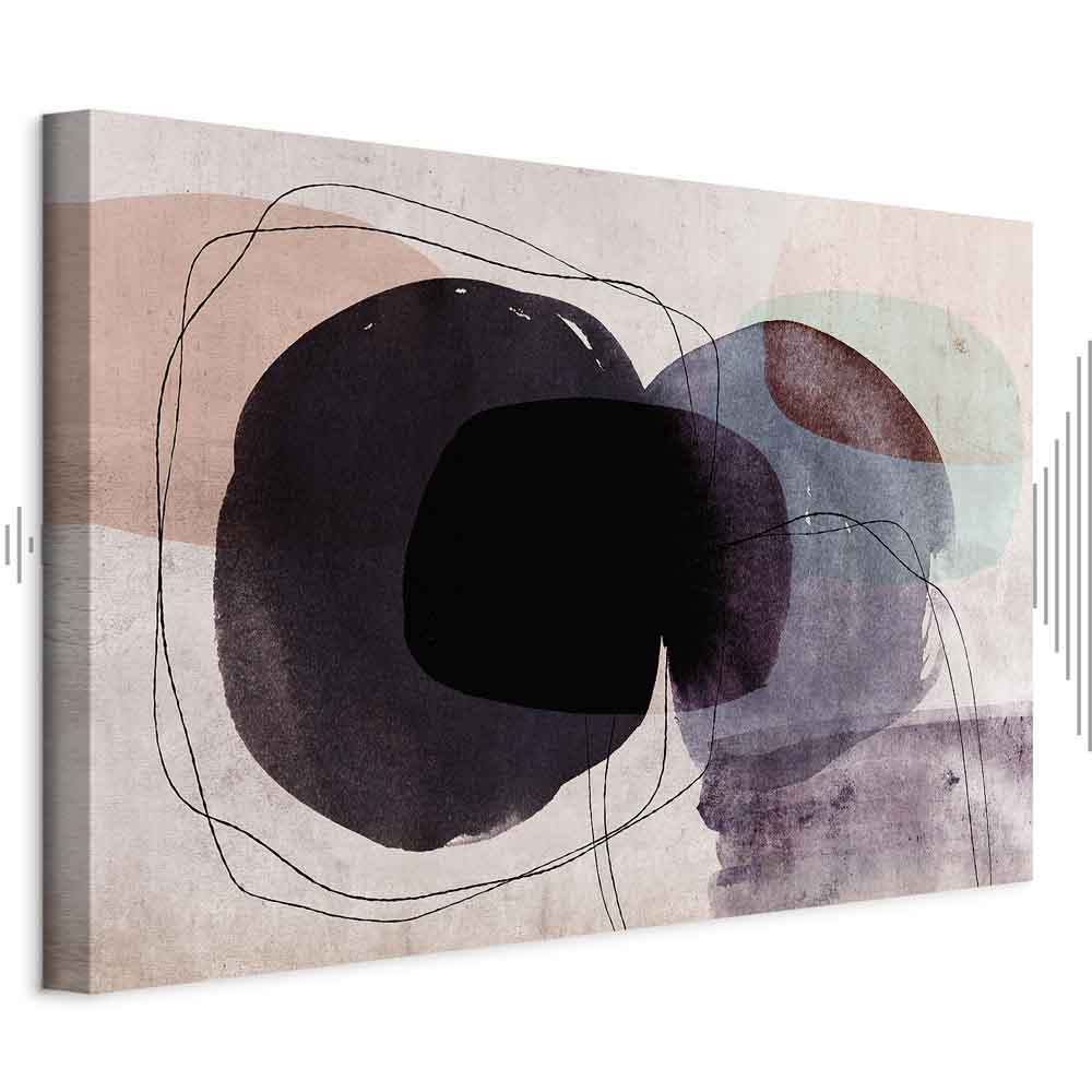 Colorful Watercolour Abstract Wide Canvas Print