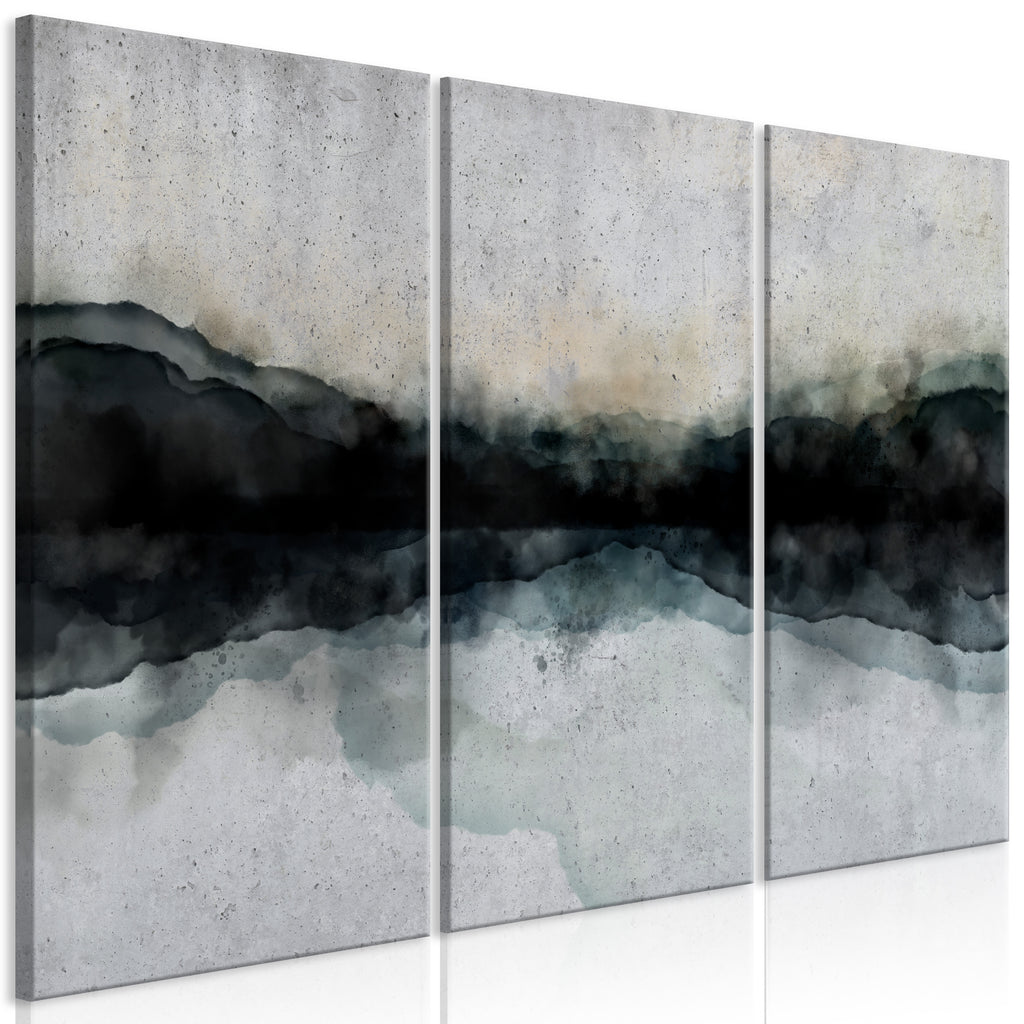 Canvas Print Mountain Surface Lake Abstract Art