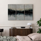 Mountain Lake Surface Abstract 3-Part Canvas Prints