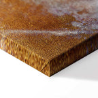 Golden Geometric Abstract Wide Canvas Print