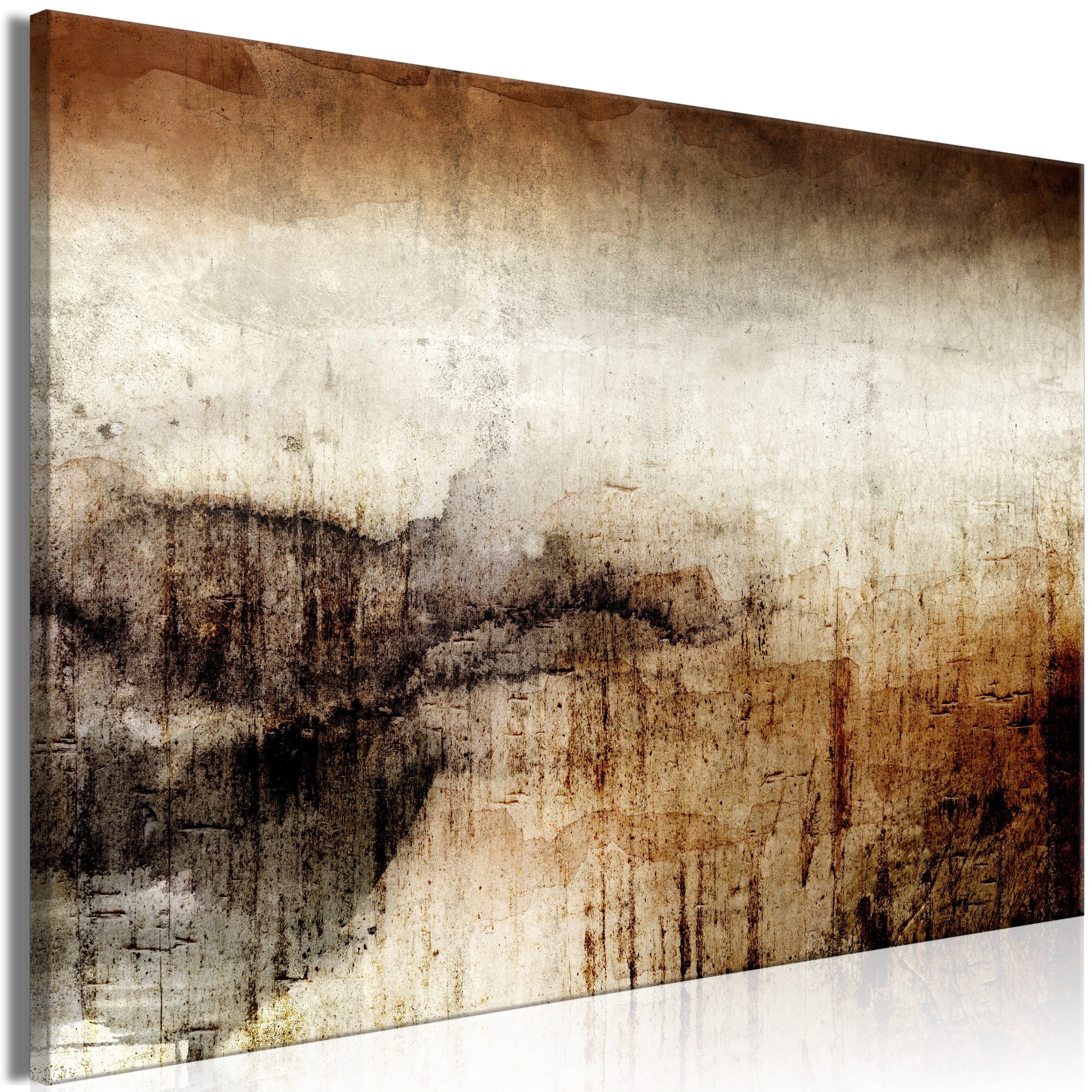 Canvas Print with Abstract Damp Colors Design