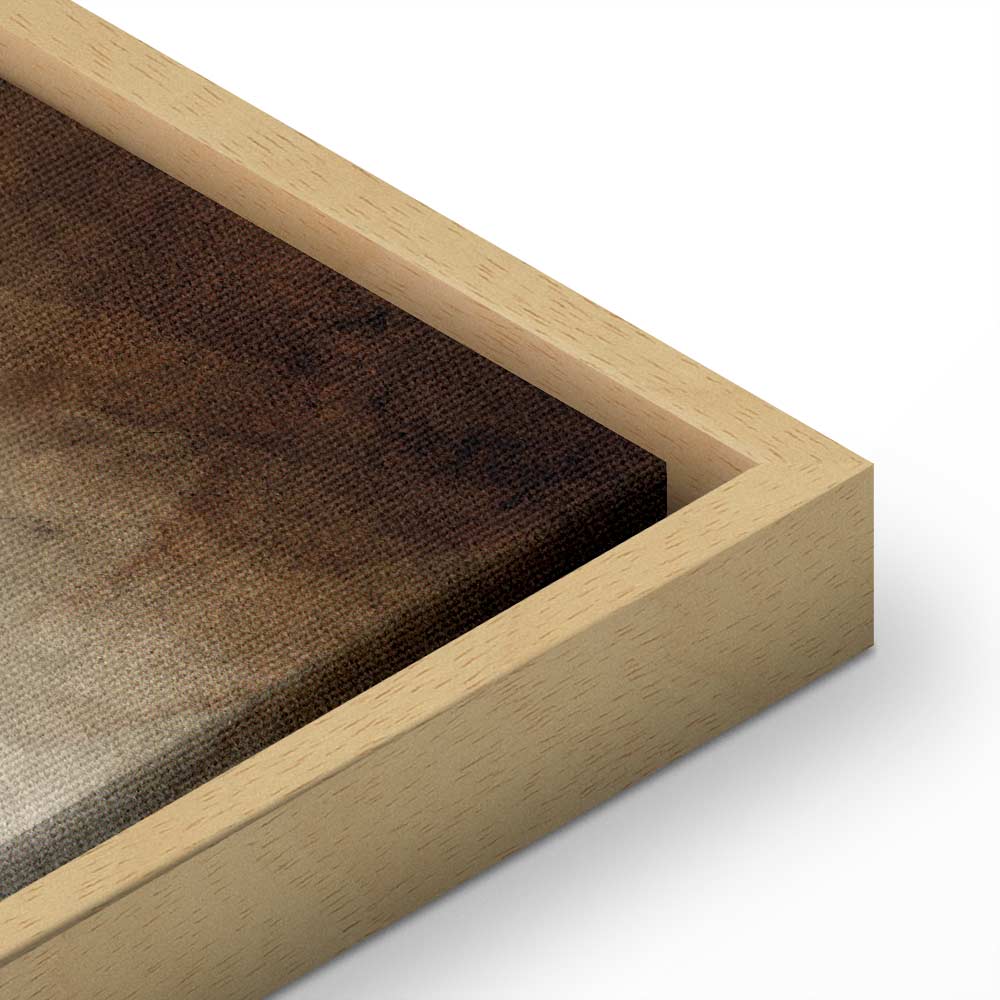 Damp Abstract Texture Wide Canvas Print