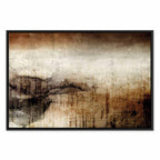 Damp Abstract Texture Wide Canvas Print