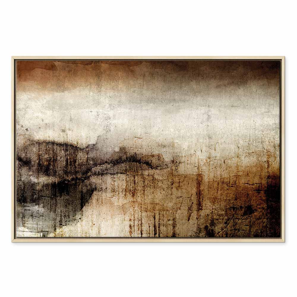 Damp Abstract Texture Wide Canvas Print