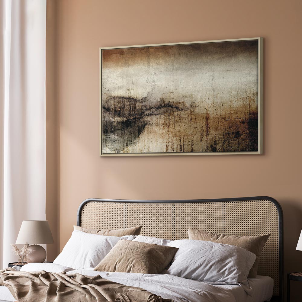 Damp Abstract Texture Wide Canvas Print