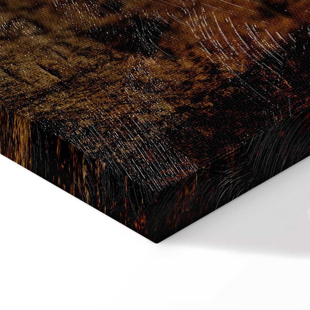 Damp Abstract Texture Wide Canvas Print