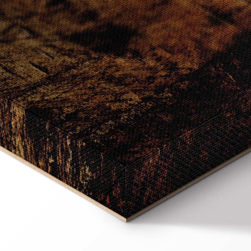 Damp Abstract Texture Wide Canvas Print