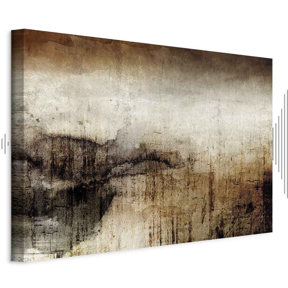Damp Abstract Texture Wide Canvas Print