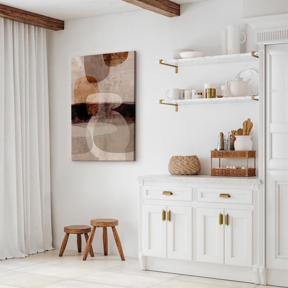 Abstract Texture Vertical Canvas Print