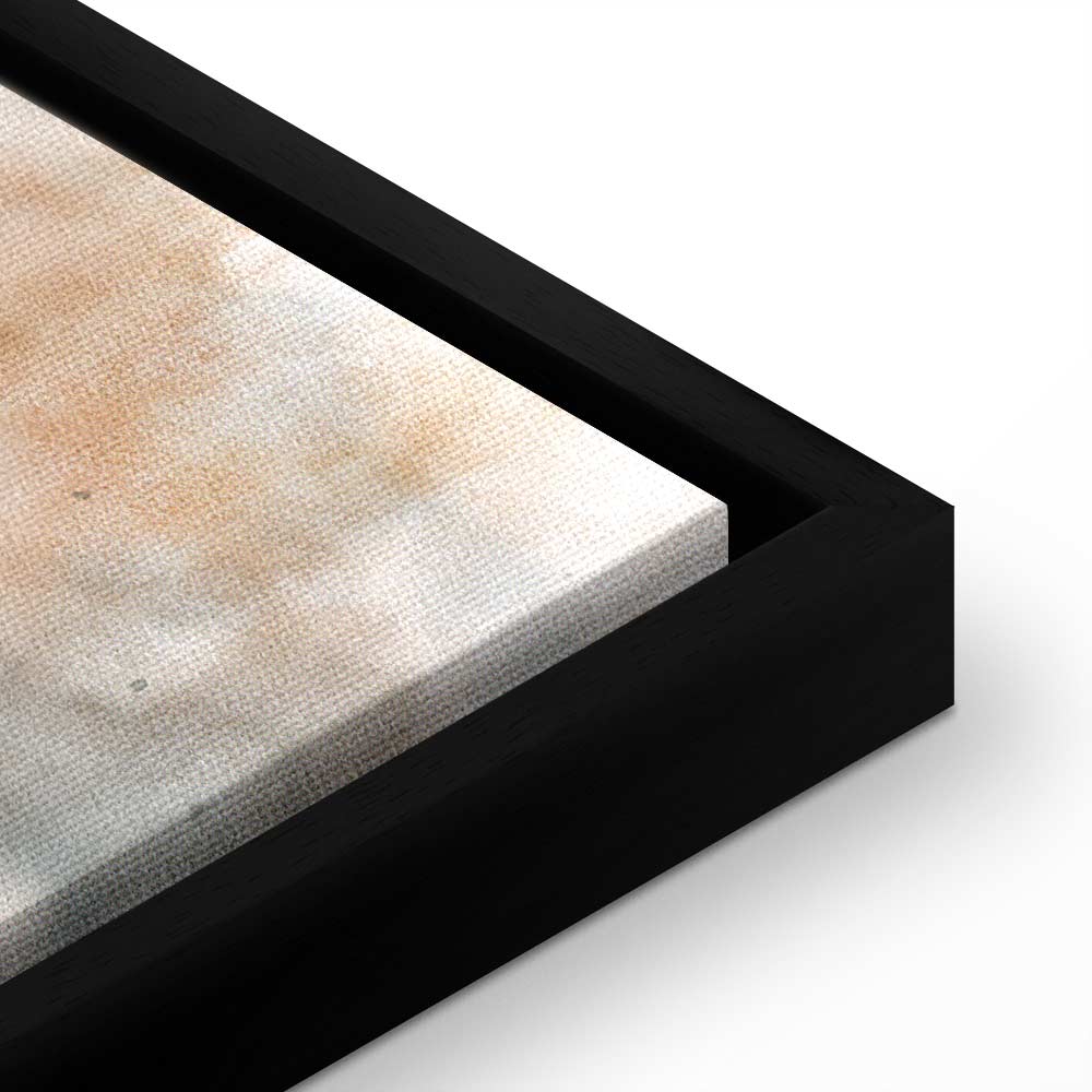 Abstract Stripes and Clouds Wide Canvas Print