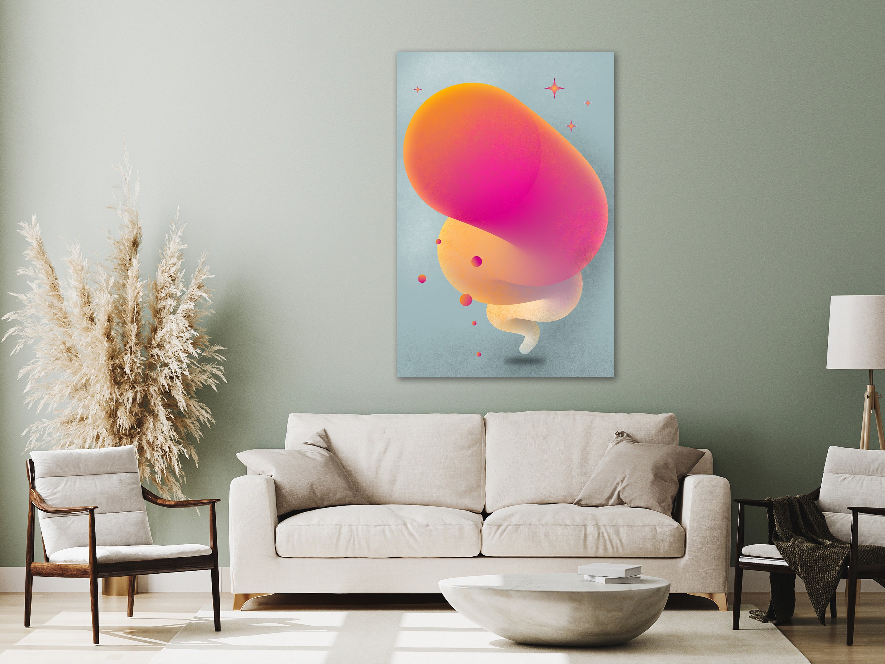 Elegant Abstract Canvas Print for Modern Spaces