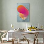 Pink Abstract Streak Vertical Canvas Print