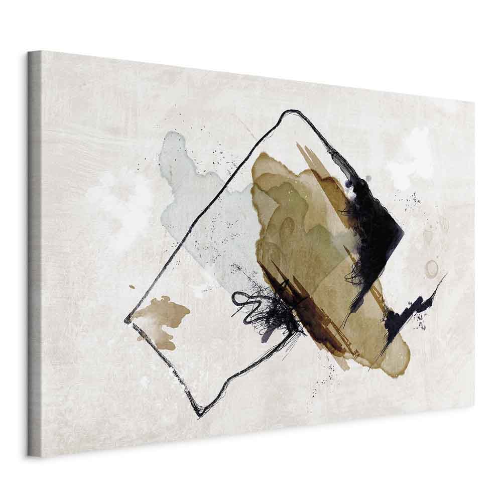 Abstract Watercolor Composition Wide Canvas Print