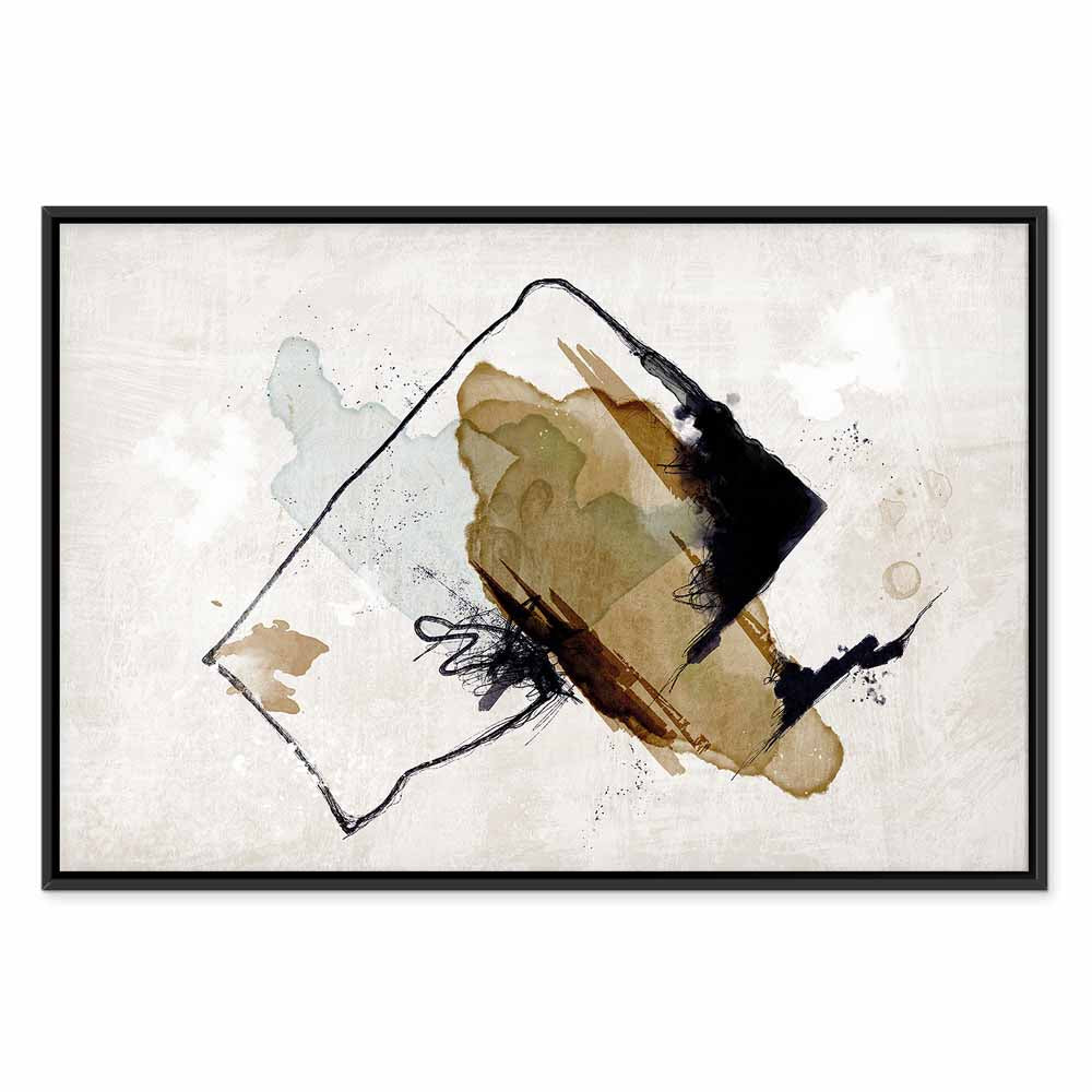 Abstract Watercolor Composition Wide Canvas Print