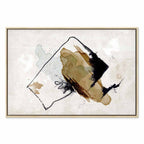 Abstract Watercolor Composition Wide Canvas Print
