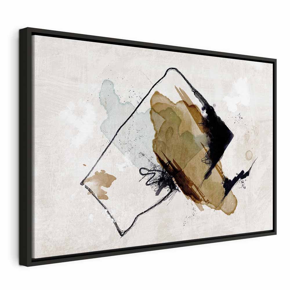 Abstract Watercolor Composition Wide Canvas Print