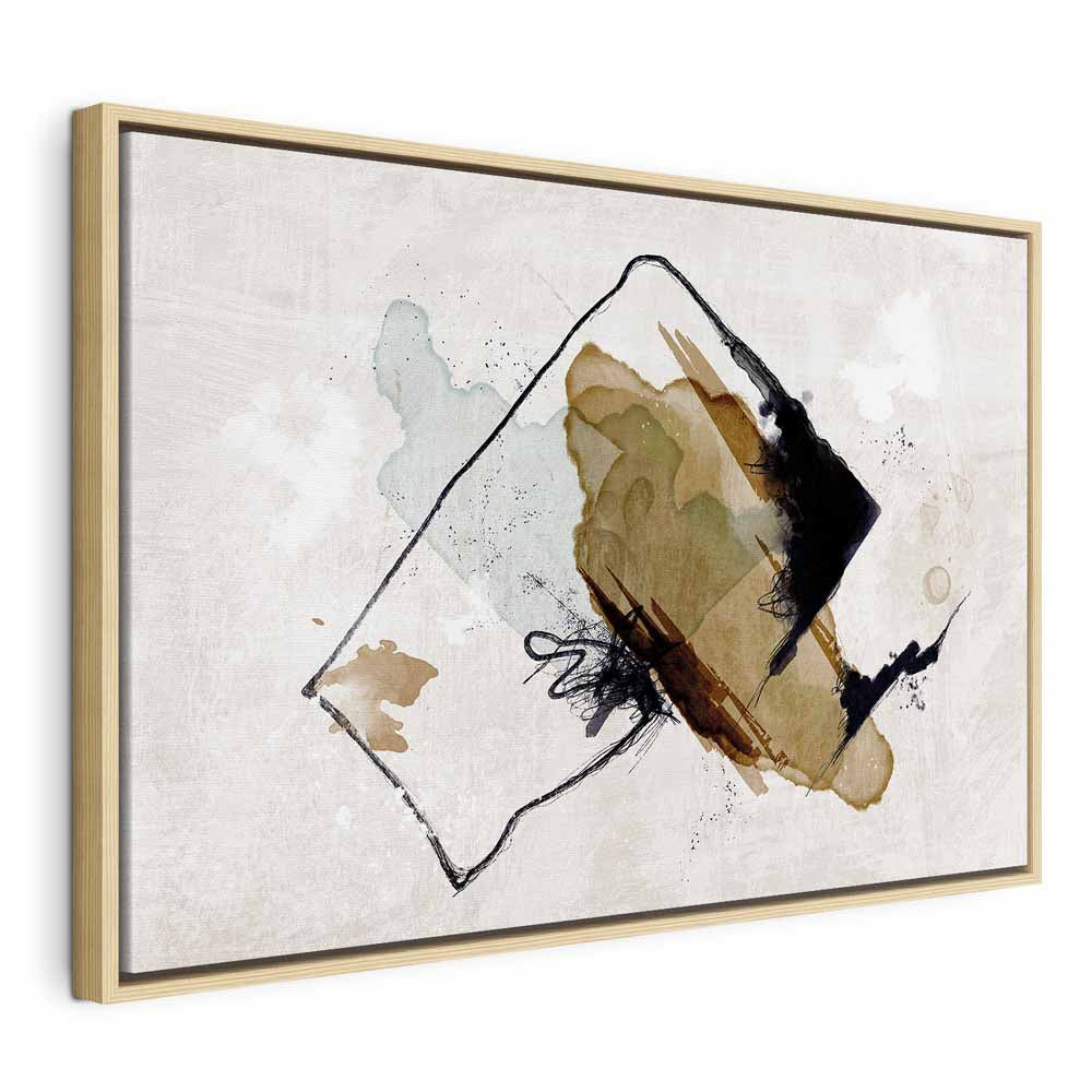 Abstract Watercolor Composition Wide Canvas Print