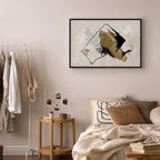 Abstract Watercolor Composition Wide Canvas Print