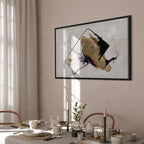 Abstract Watercolor Composition Wide Canvas Print