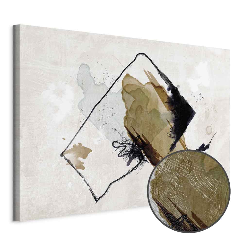 Abstract Watercolor Composition Wide Canvas Print