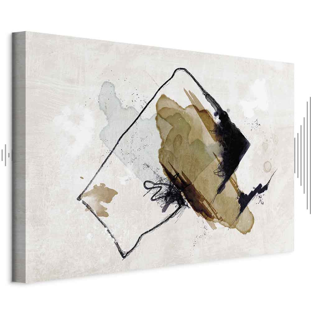 Abstract Watercolor Composition Wide Canvas Print