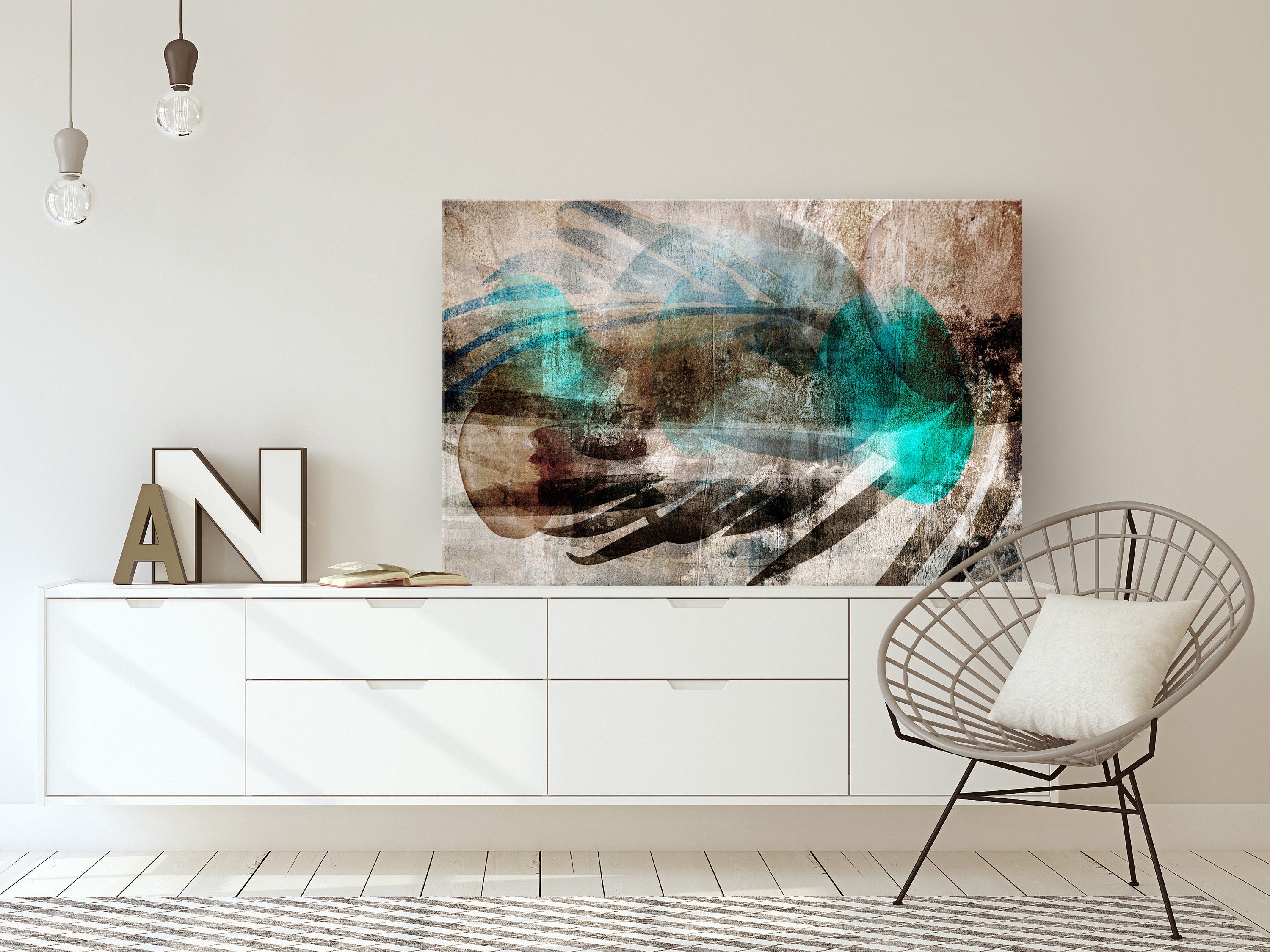 Abstract Wall Art Canvas Print with Modern Design