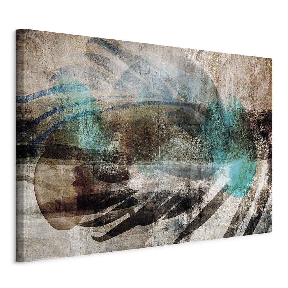 Abstract Plume Texture Wide Canvas Print