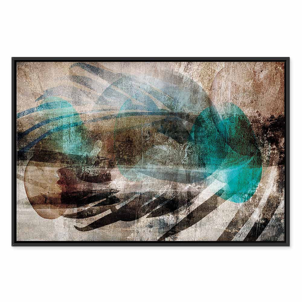 Abstract Plume Texture Wide Canvas Print