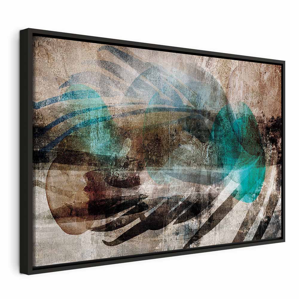 Abstract Plume Texture Wide Canvas Print