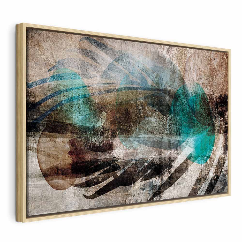 Abstract Plume Texture Wide Canvas Print