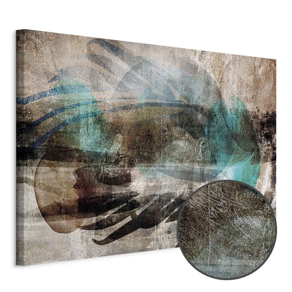 Abstract Plume Texture Wide Canvas Print